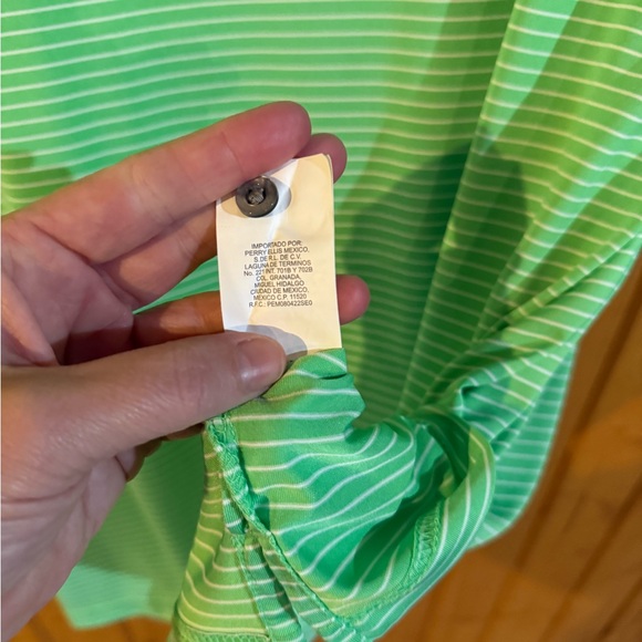 PGA Tour Teal Striped Polo Shirt - Picture 6 of 6